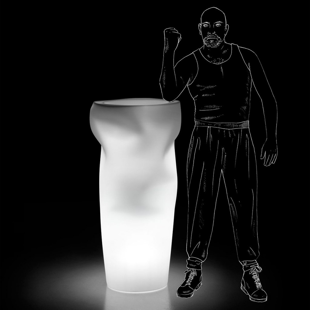 Vaza decorativa cu iluminare Saving/Space/Vase Light - Nuovo Design